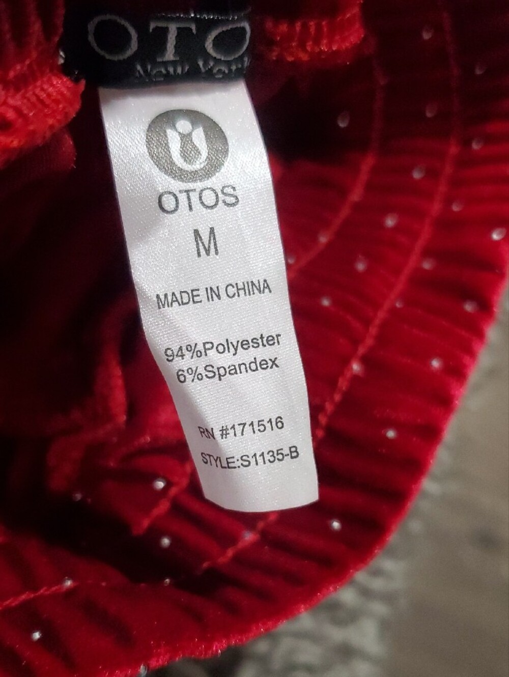 Red Velvet Wide-Leg Lounge Pants with Drawstring - Picture 7 of 7